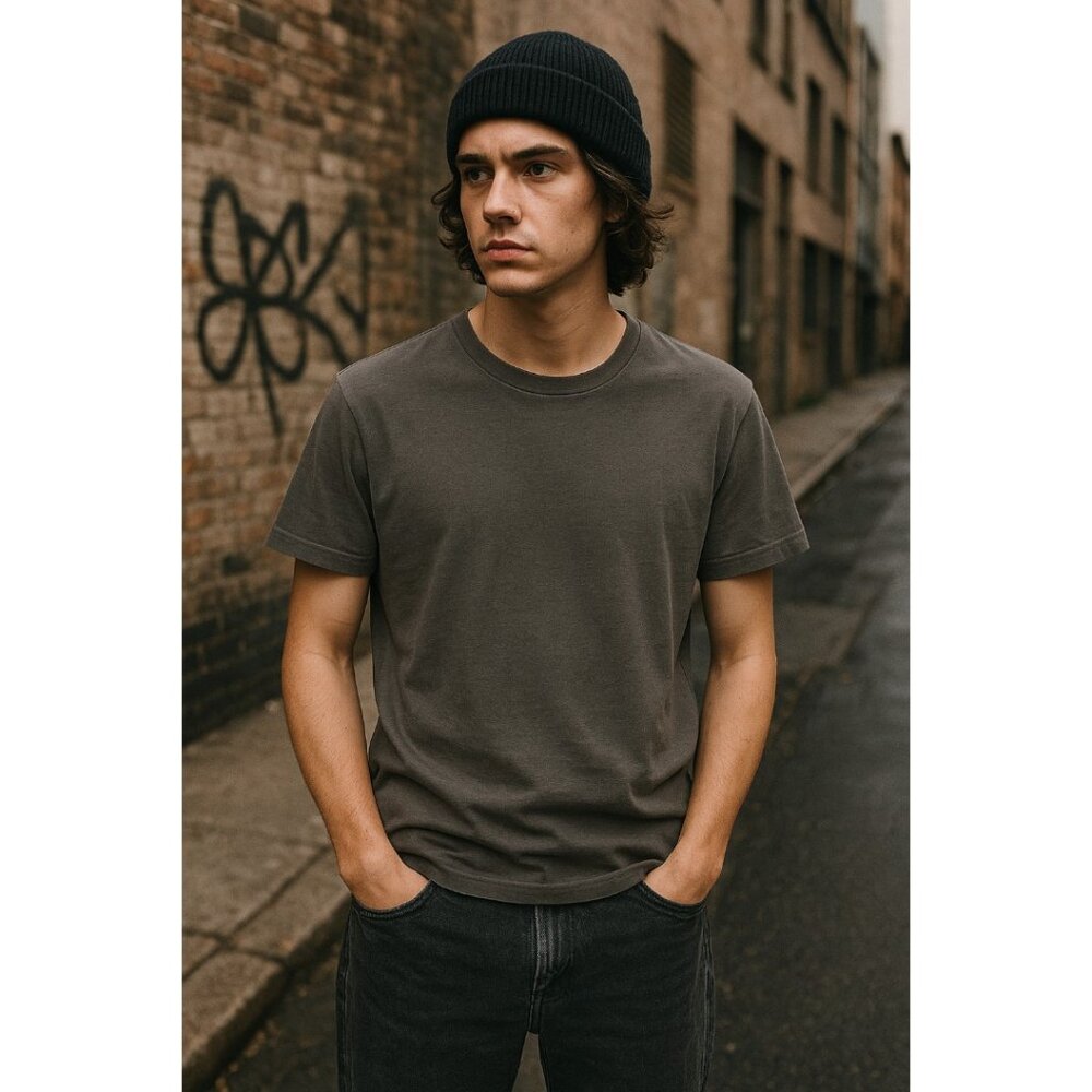 H&M Regular Fit Gray T-Shirt Men’s Small Casual Basic Crew Neck